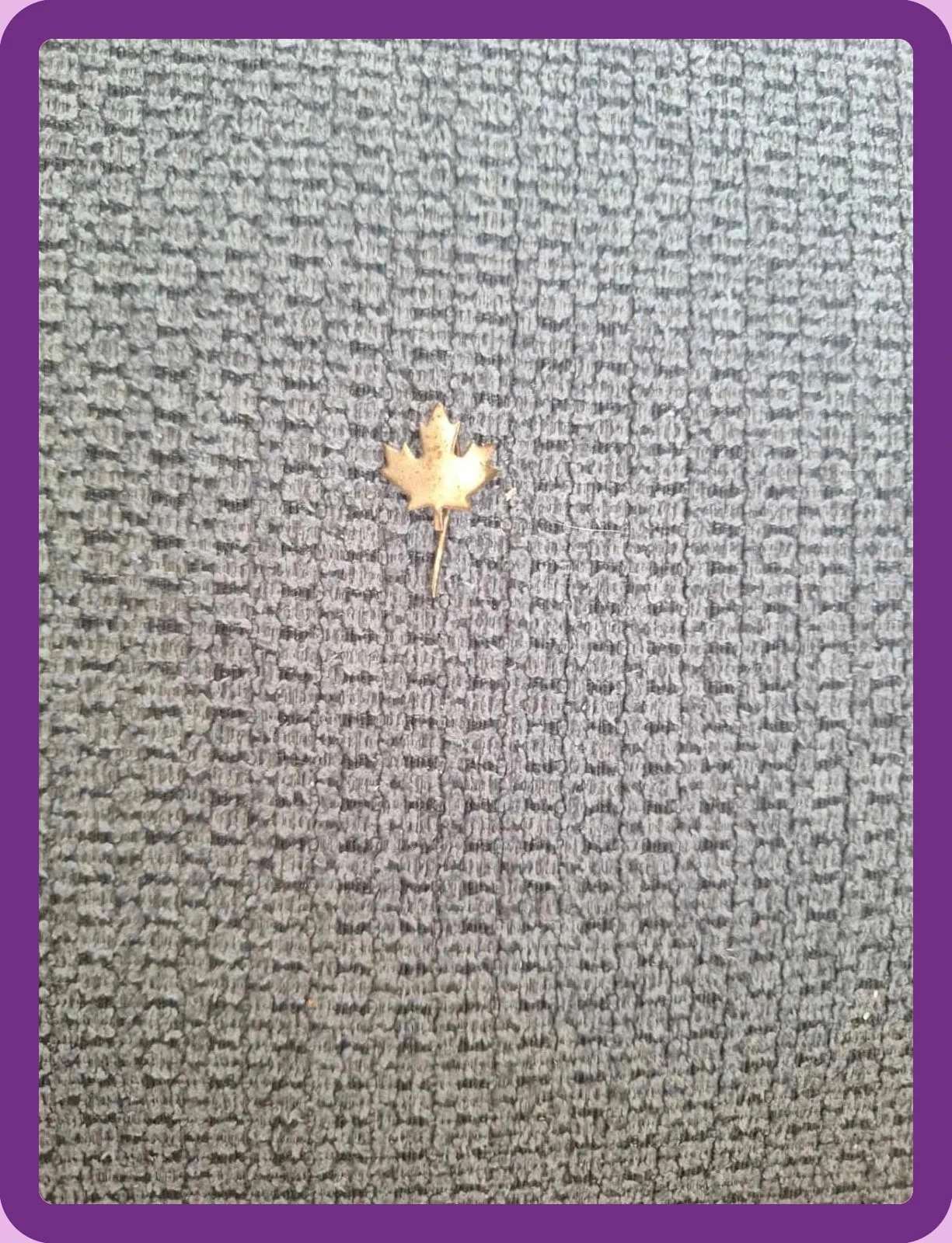 Épingle de boutonnière vintage Feuille d'érable